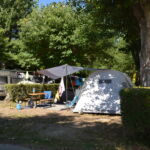 Emplacement tente du camping