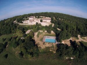Vue aérienne du Domaine de Coulon