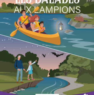 Partez pour une aventure douce et lumineuse : une randonnée au crépuscule ou une descente en canoë à la lueur des lampions.