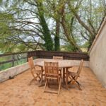 Terrasse privative du gîte Lizaé au Domaine l'Eveil des Sens