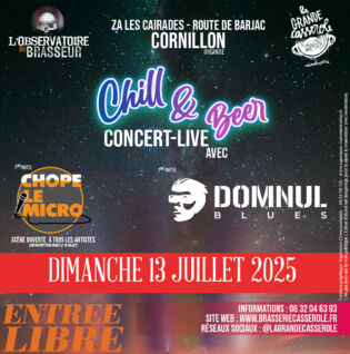 Soirée chope le micro etconcert live avec Dolumn