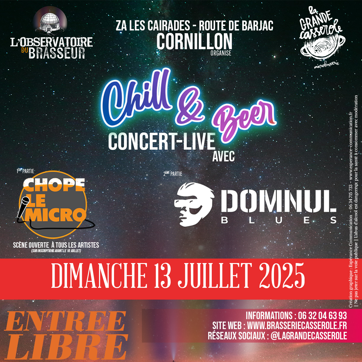 Soirée chope le micro etconcert live avec Dolumn