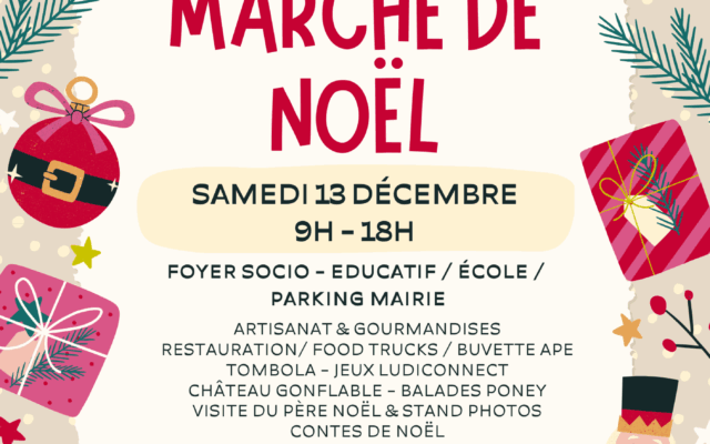 Marché de Noël à St Julien de Peyrolas du Samedi 13 décembre 2025