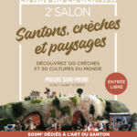 Affiche 2e Salon Santons, Crèches et Paysages
