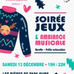 Affiche Soirée Jeux & Ambiance Musicale du 13 décembre 2025