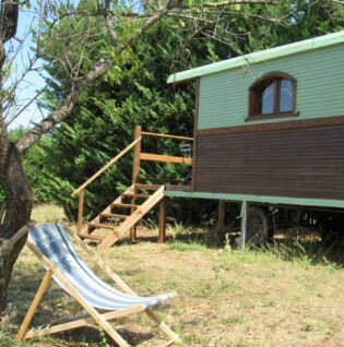 Roulotte en bois - Extérieur