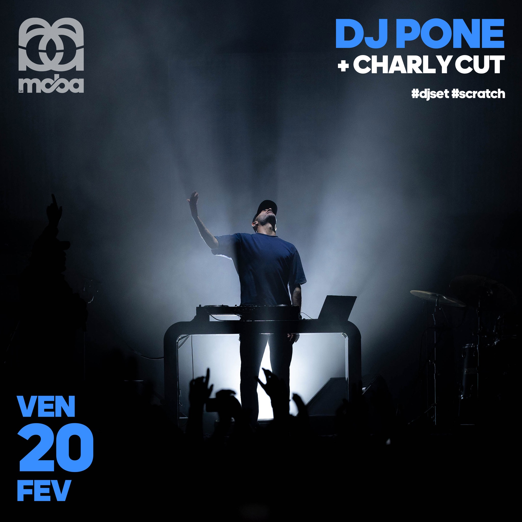 Affiche DJ Pone et Charly Cut du 20 février 2026