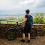 Panorama sur la vallée de la Cèze en Vtt