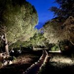 Maison Passive - Jardin et accès maison de nuit