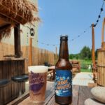 une Terrasse ombragée (Beergarden) face aux vignes