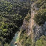 Vue depuis le belvédère des concluses de Lussan